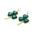 Clover Rhinestone Earrings E7268