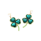 Clover Rhinestone Earrings E7268