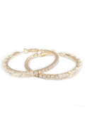 Cubic Zirconia Hoop Earrings E7310