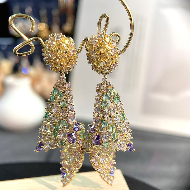 Geometry Cubic Zirconia Earrings E7361