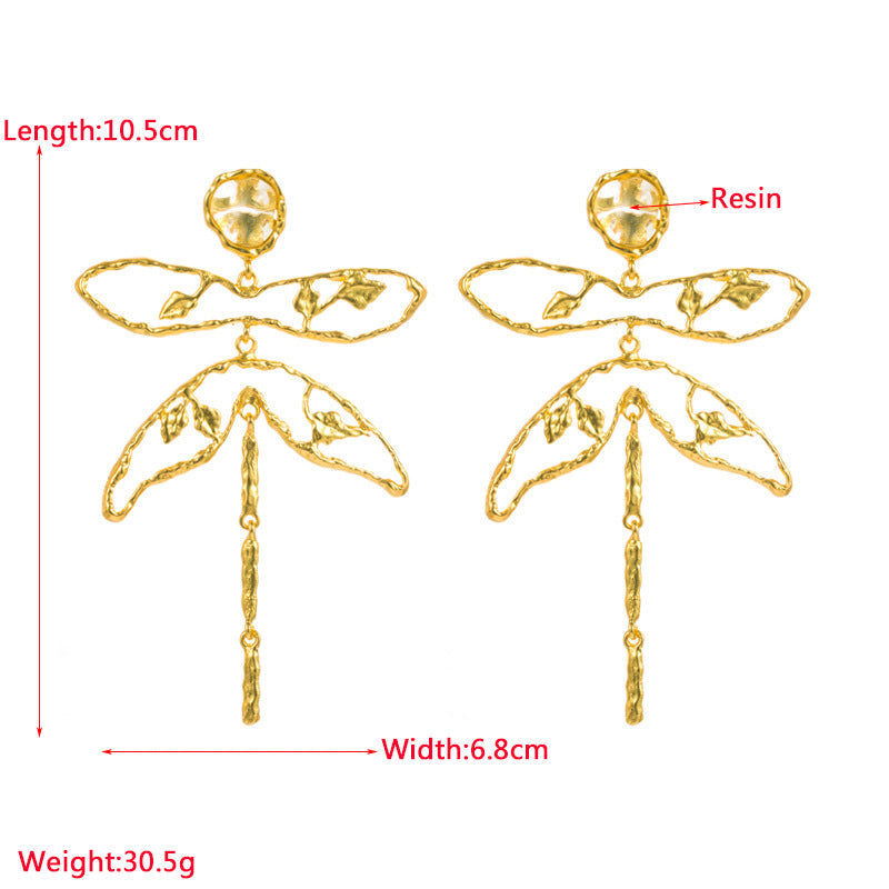 Dragonfly Alloy Earrings E7388