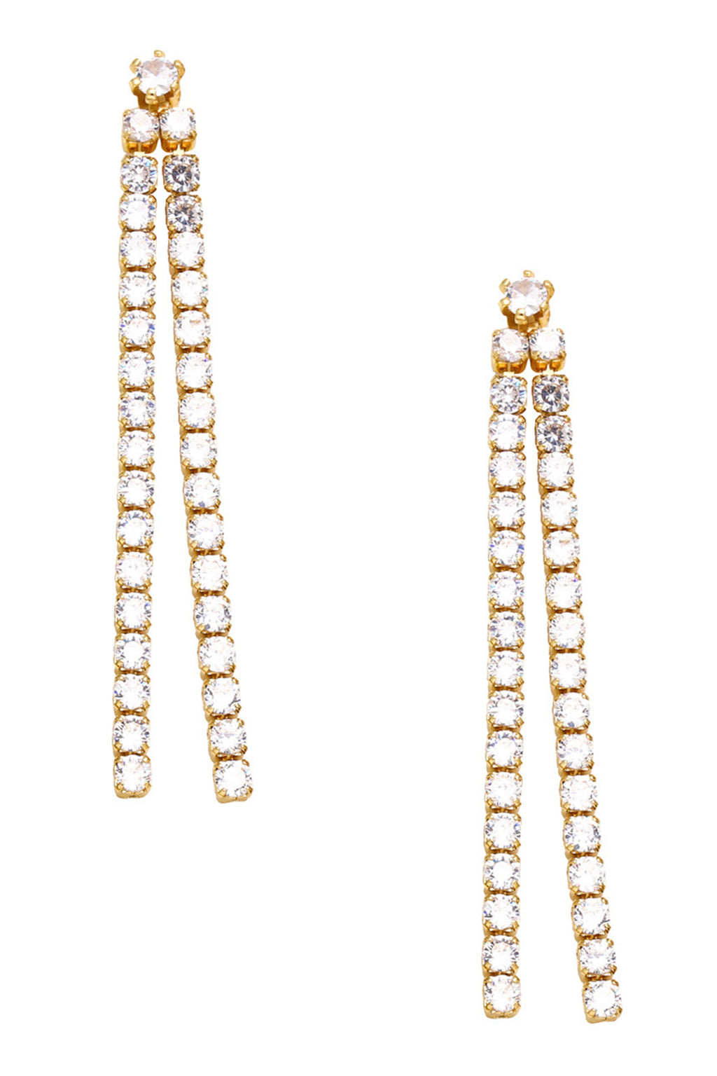 Tassel Cubic Zirconia Earrings E7453