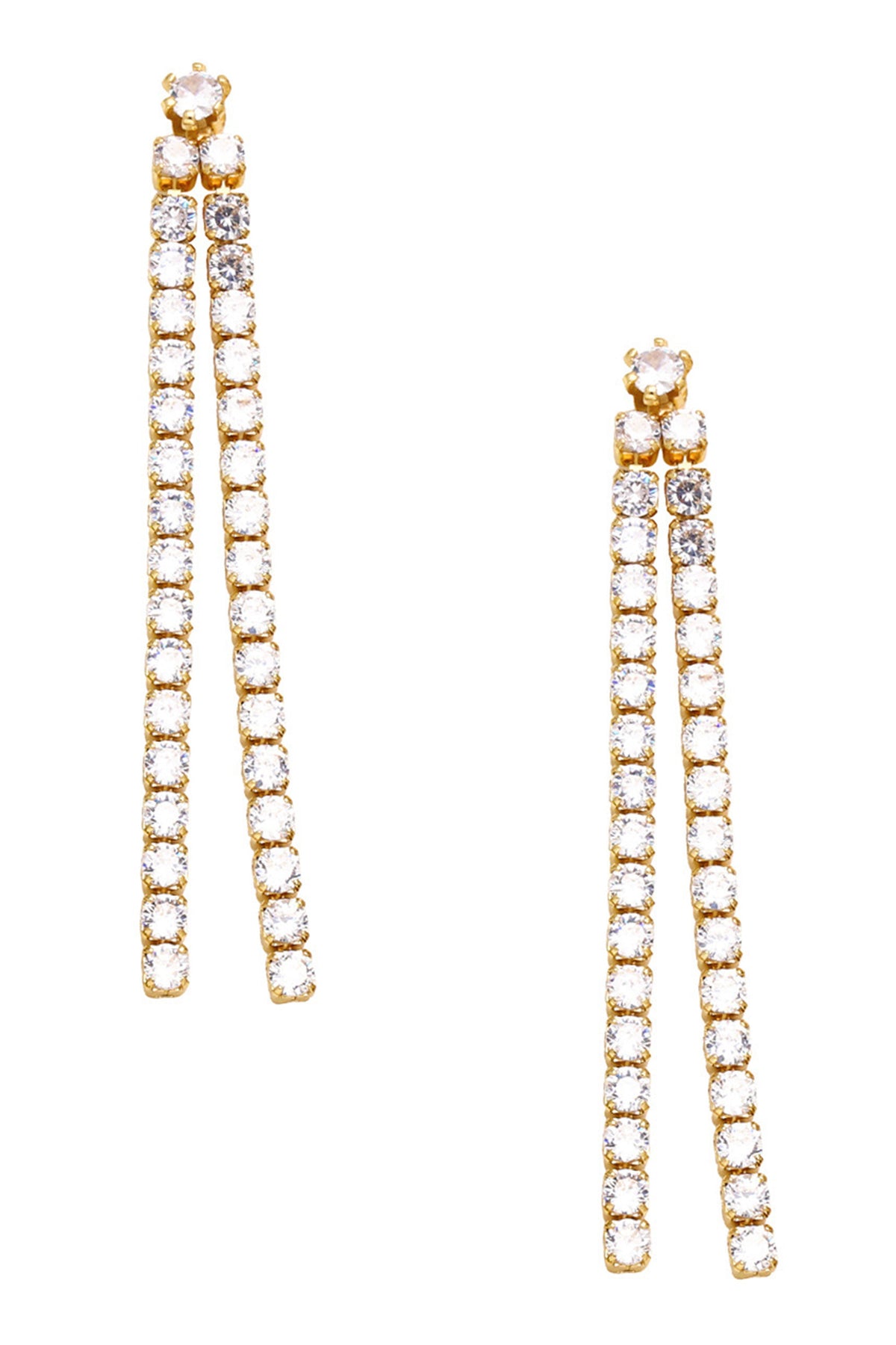Tassel Cubic Zirconia Earrings E7453
