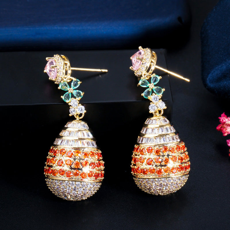 Teardrop Cubic Zirconia Earrings E7471