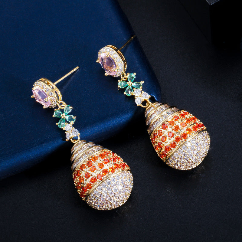 Teardrop Cubic Zirconia Earrings E7471