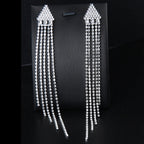 Tassel Rhinestone Earrings E7486