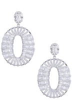 Oval Cubic Zirconia Earrings E7506