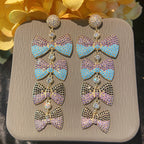ButterflyTassel Cubic Zirconia Earrings E7522