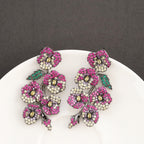 Camellia Cubic Zirconia Earrings E7660
