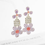 Floral Cubic Zirconia Earrings E7672