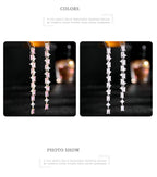 Geometry Tassel Cubic Zirconia Earrings E7679