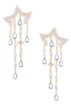 Star Tassel Cubic Zirconia Earrings E7703