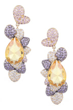 Geometry Heart Teardrop Cubic Zirconia Earrings E7823