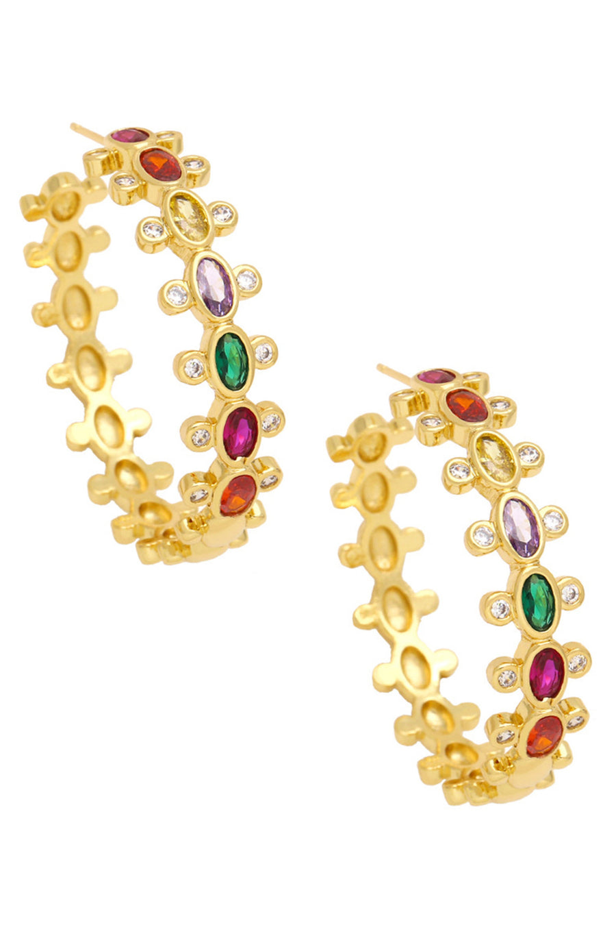 Hoop Cubic Zirconia Earrings E7893