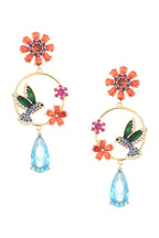 Bird Wreath Cubic Zirconia Earrings E7915