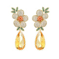 Flower Cubic Zirconia Earrings E7921