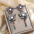 Floral Cubic Zirconia Earrings E7929