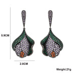 Floral Cubic Zirconia Earrings E7930