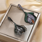 Floral Cubic Zirconia Earrings E7930