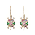 Turtle Cubic Zirconia Earrings E7952