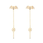 Bat Chain Cubic Zirconia Earrings E7957