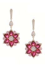 Flower Cubic Zirconia Earrings E7965