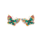 Butterfly Rhinestone Stud Earrings E8317