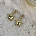 18K Gold-Plated Star Earrings E8697
