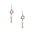 18K Gold Plated Various Stones Earrings E8761