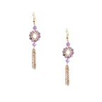 18K Gold Plated Various Stones Earrings E8761