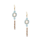 18K Gold Plated Various Stones Earrings E8761