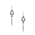 18K Gold Plated Various Stones Earrings E8761