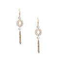 18K Gold Plated Various Stones Earrings E8761