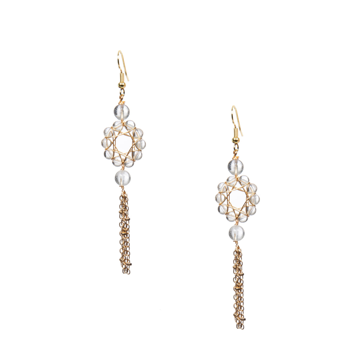 18K Gold Plated Various Stones Earrings E8761