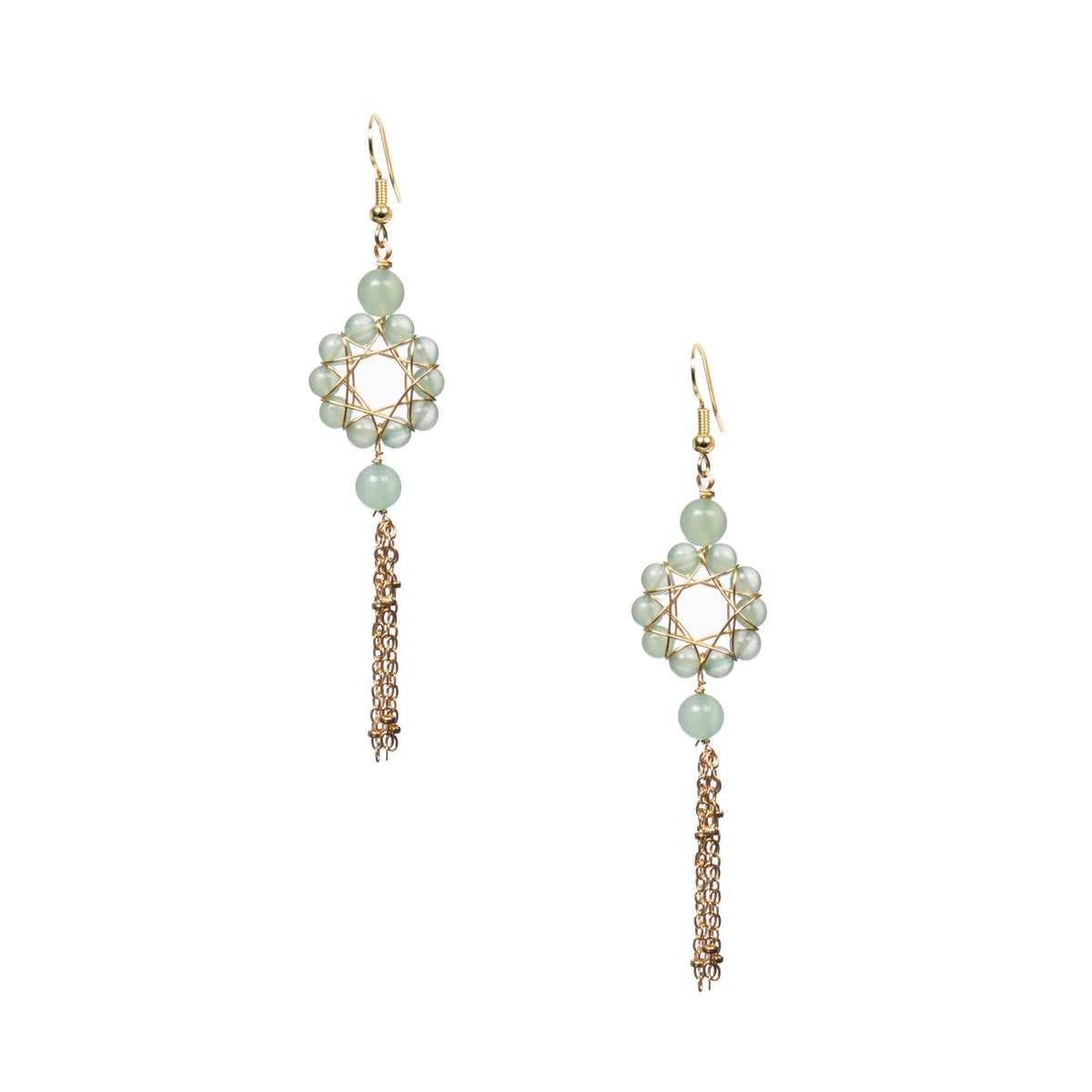 18K Gold Plated Various Stones Earrings E8761