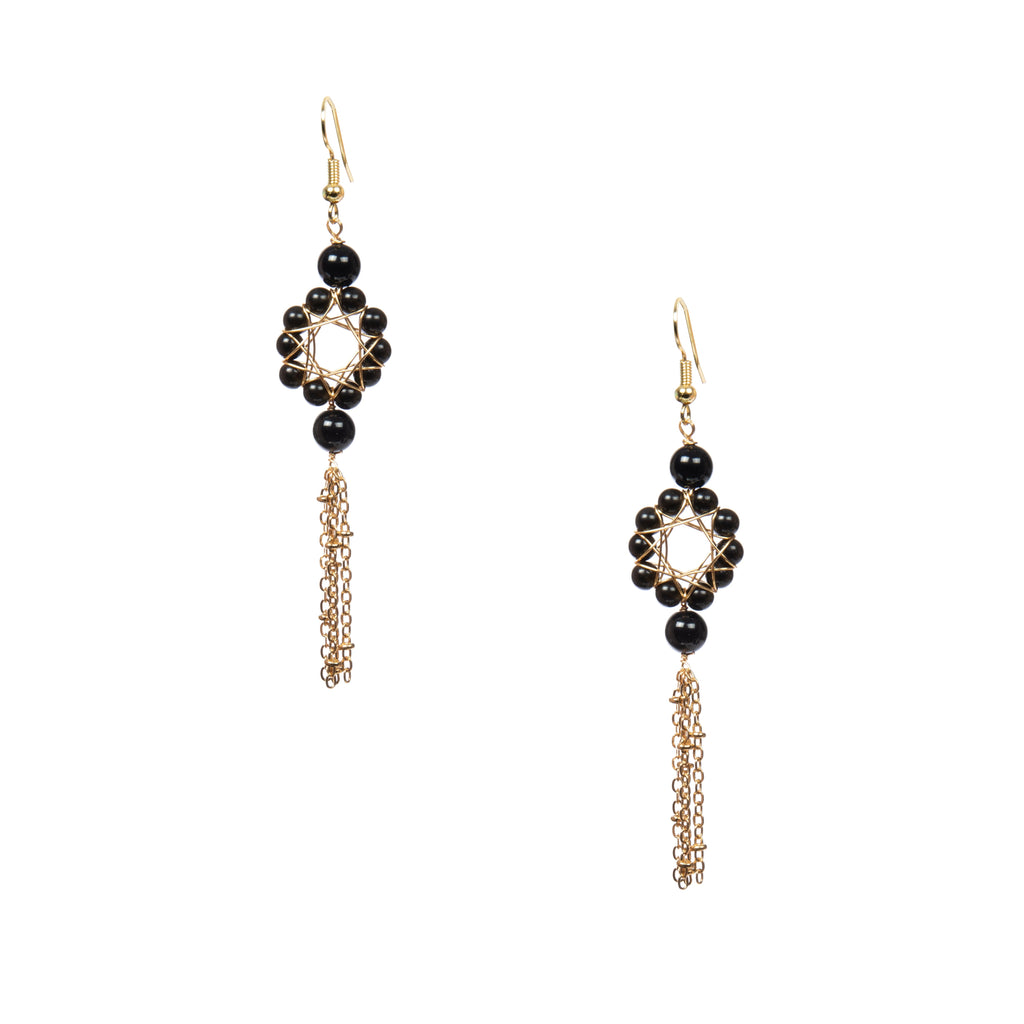 18K Gold Plated Various Stones Earrings E8761