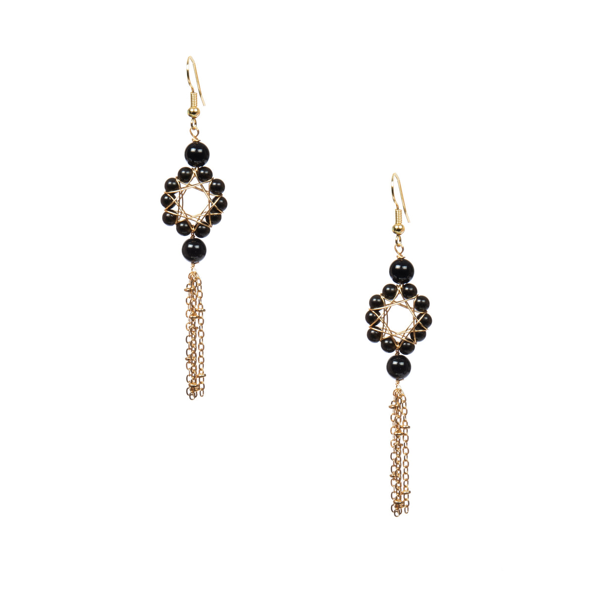 18K Gold Plated Various Stones Earrings E8761