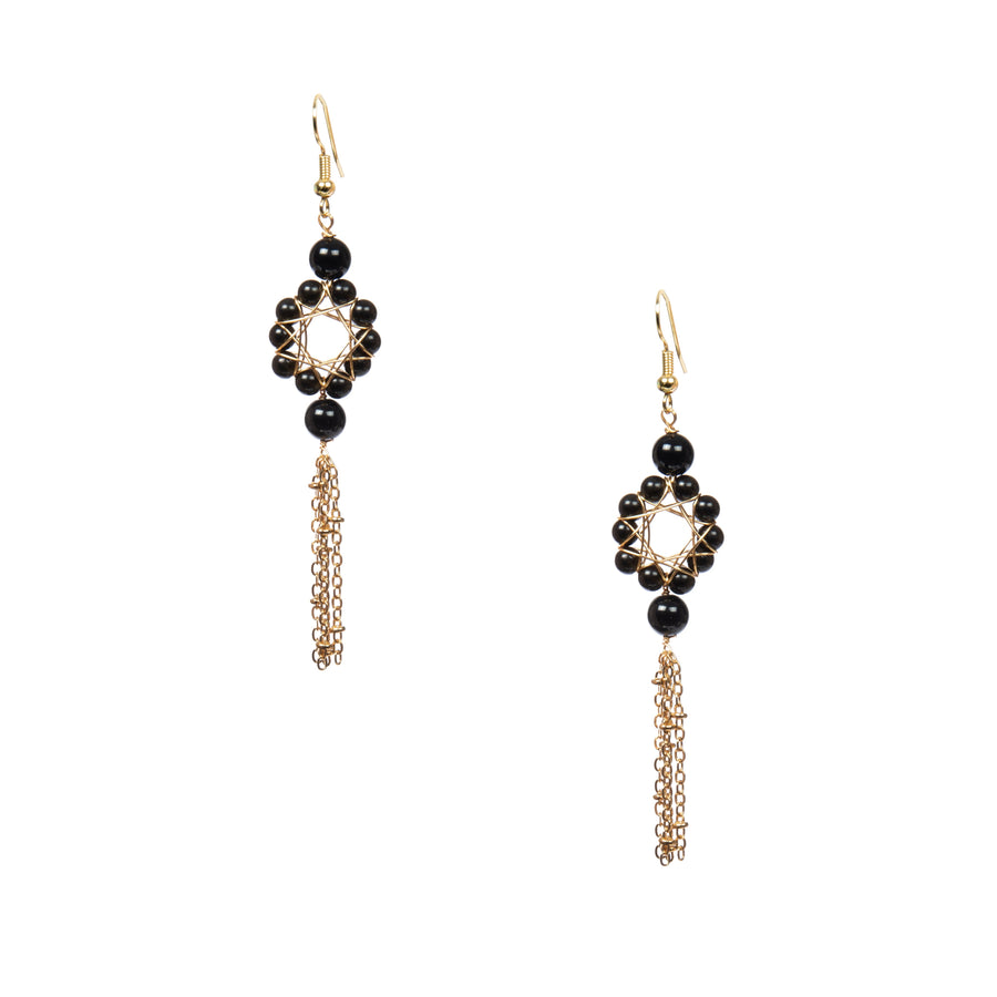 18K Gold Plated Various Stones Earrings E8761