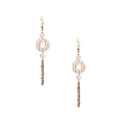 18K Gold Plated Various Stones Earrings E8761