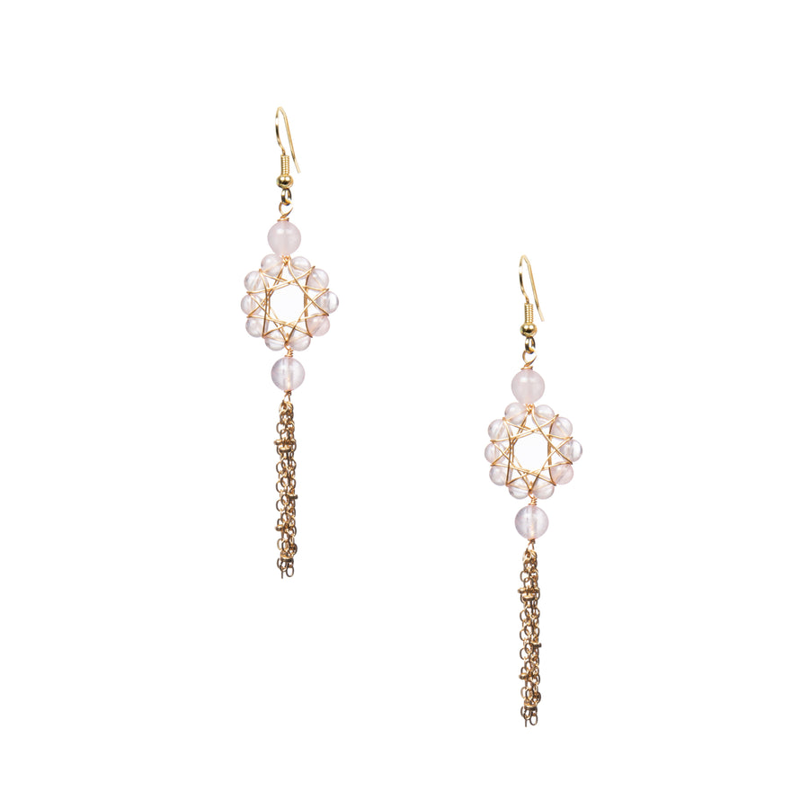 18K Gold Plated Various Stones Earrings E8761