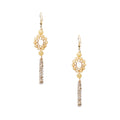 18K Gold Plated Various Stones Earrings E8761