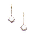18K Gold Plated Various Stones Earrings E8762