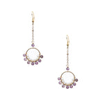 18K Gold Plated Various Stones Earrings E8762