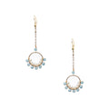 18K Gold Plated Various Stones Earrings E8762