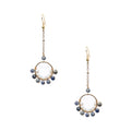 18K Gold Plated Various Stones Earrings E8762