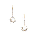18K Gold Plated Various Stones Earrings E8762