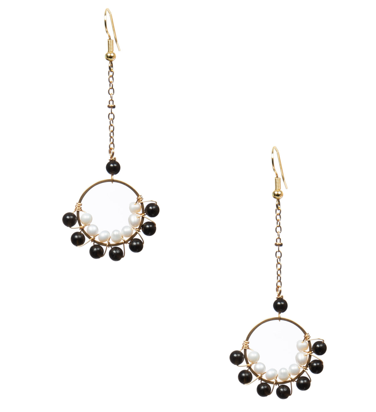 18K Gold Plated Various Stones Earrings E8762