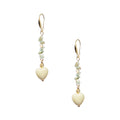 18K Gold-Plated Mixed-Stone Earrings E8763 - Amazonite