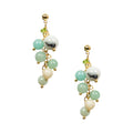 18K Gold Plated Various Stones Earrings E8764