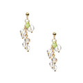 18K Gold Plated Various Stones Earrings E8764